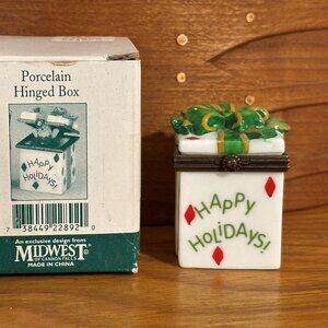 Midwest of Cannon Falls HAPPY HOLIDAYS Hinged Box
